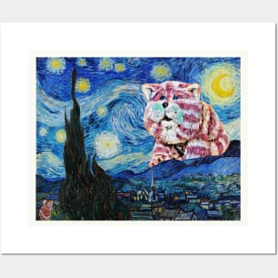 Bagpuss in a Starry Night Posters and Art